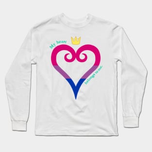 Bi Pride Heart Long Sleeve T-Shirt